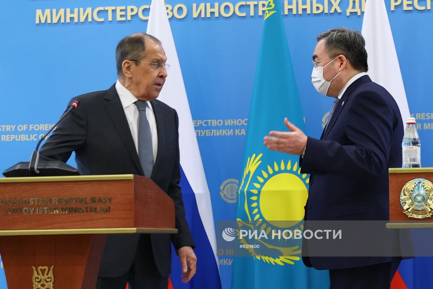 Визит главы МИД РФ С. Лаврова в Казахстан