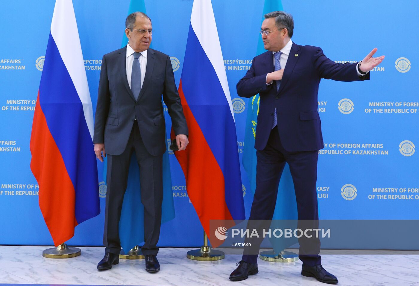Визит главы МИД РФ С. Лаврова в Казахстан