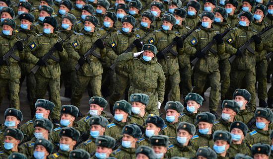 Репетиция парада Победы в Алабино