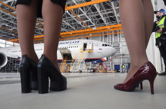 Презентация новейшего ангарного комплекса Аэрофлота в Шереметьево