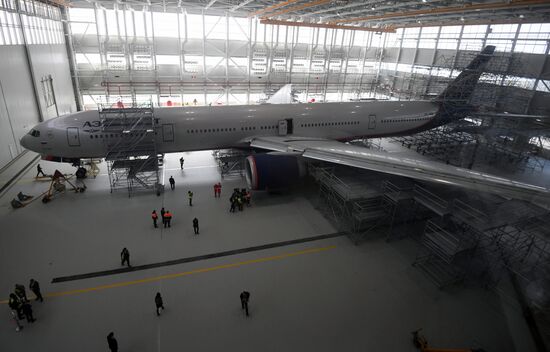 Презентация новейшего ангарного комплекса Аэрофлота в Шереметьево