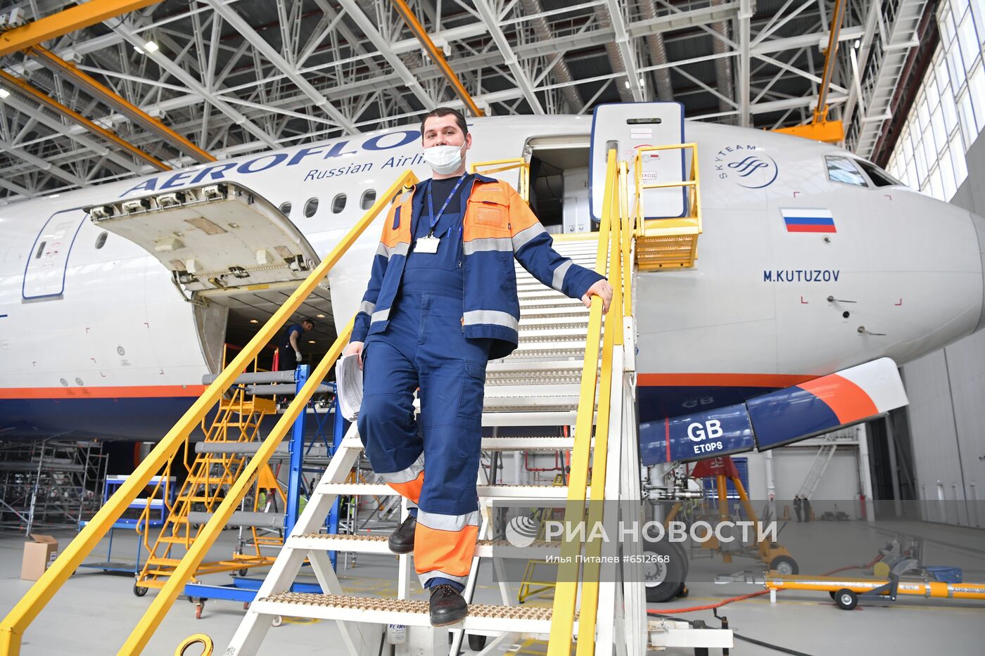 Презентация новейшего ангарного комплекса Аэрофлота в Шереметьево