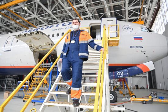 Презентация новейшего ангарного комплекса Аэрофлота в Шереметьево