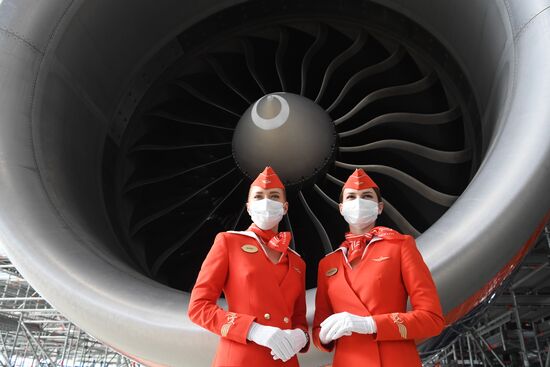 Презентация новейшего ангарного комплекса Аэрофлота в Шереметьево