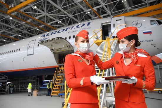 Презентация новейшего ангарного комплекса Аэрофлота в Шереметьево