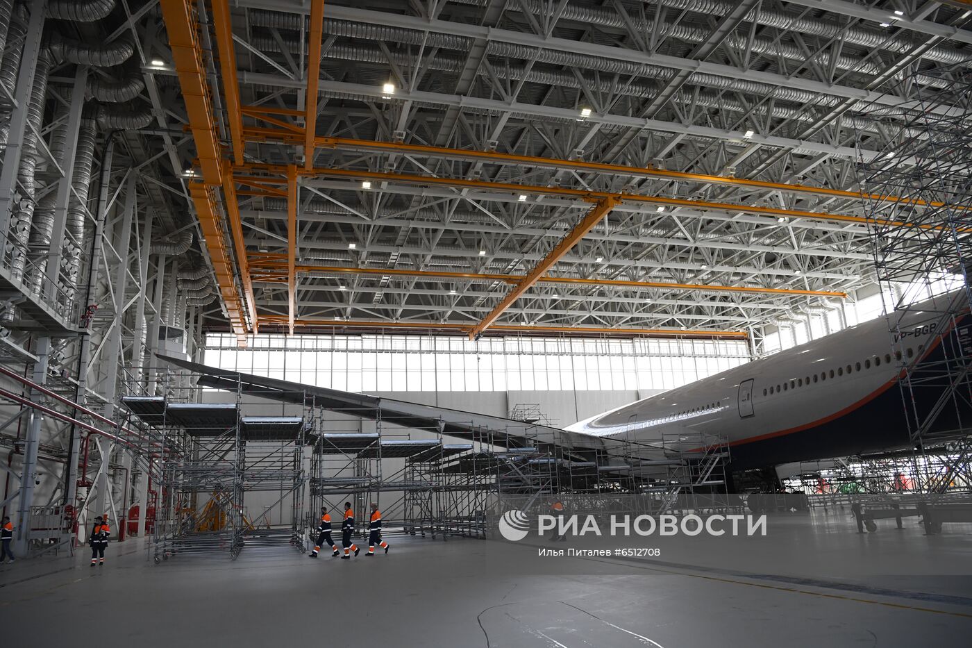 Презентация новейшего ангарного комплекса Аэрофлота в Шереметьево