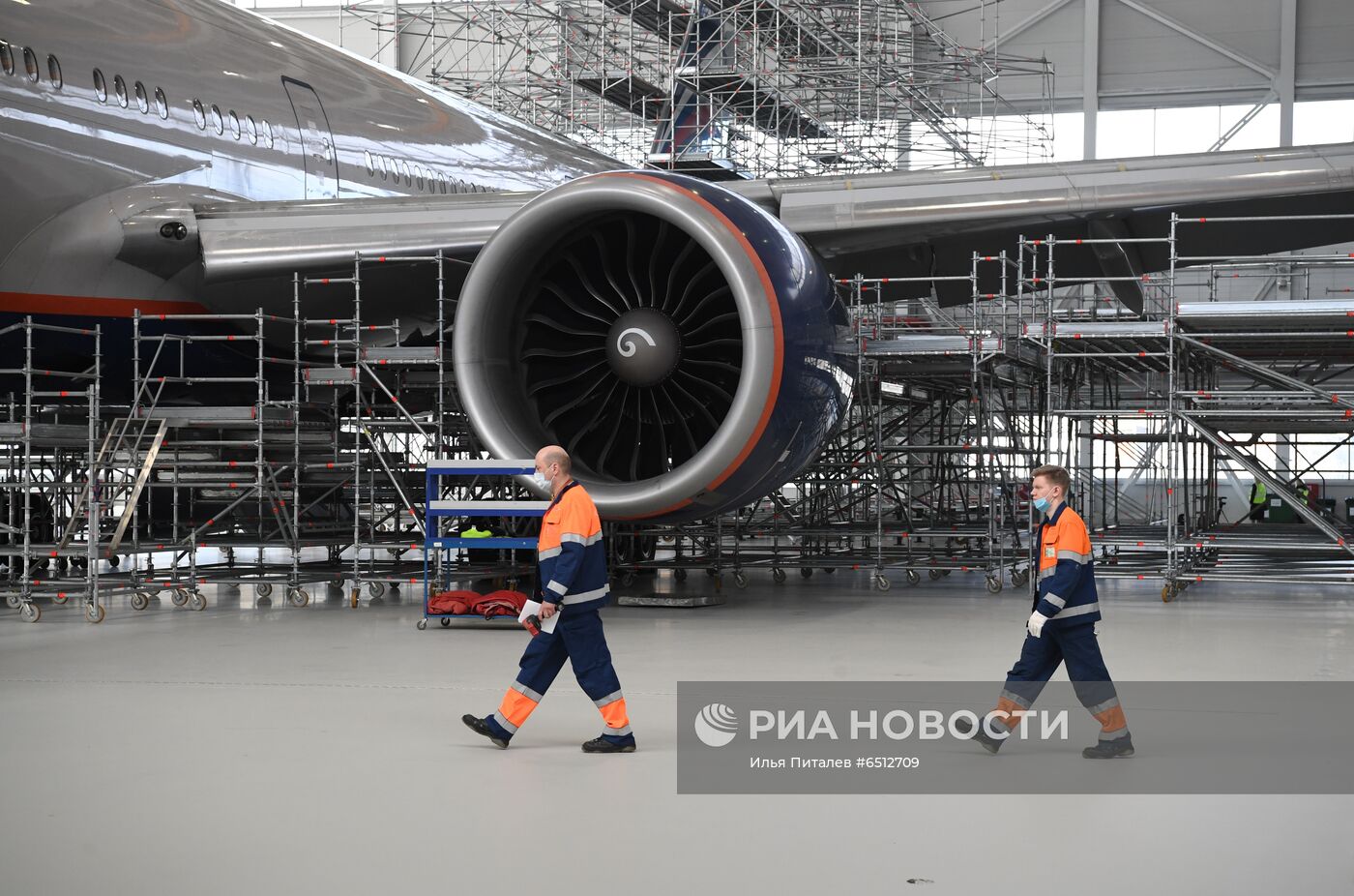 Презентация новейшего ангарного комплекса Аэрофлота в Шереметьево