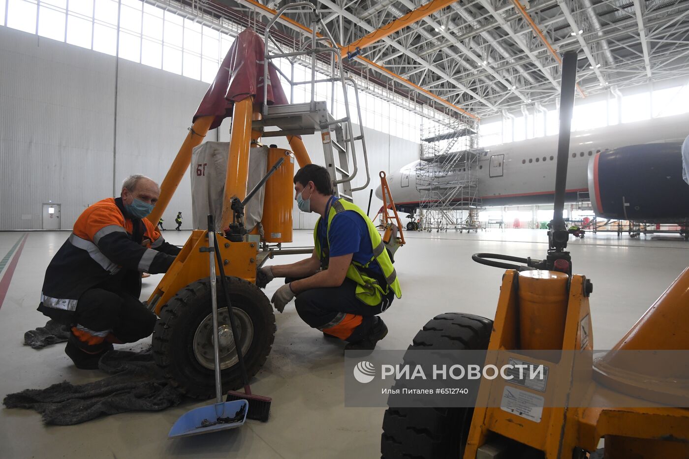 Презентация новейшего ангарного комплекса Аэрофлота в Шереметьево