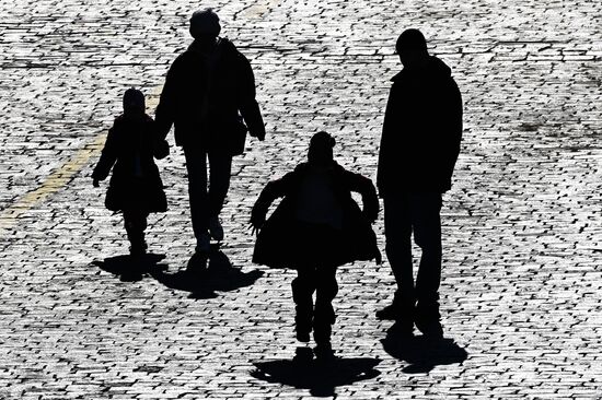 Теплая погода в Москве 