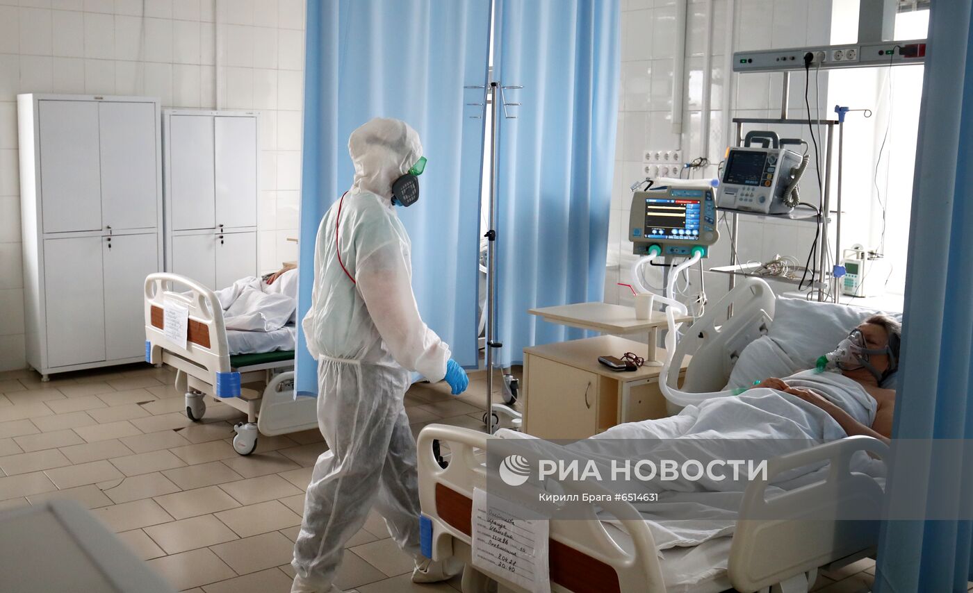 Лечение больных COVID-19 в больнице скорой помощи №7 Волгограда