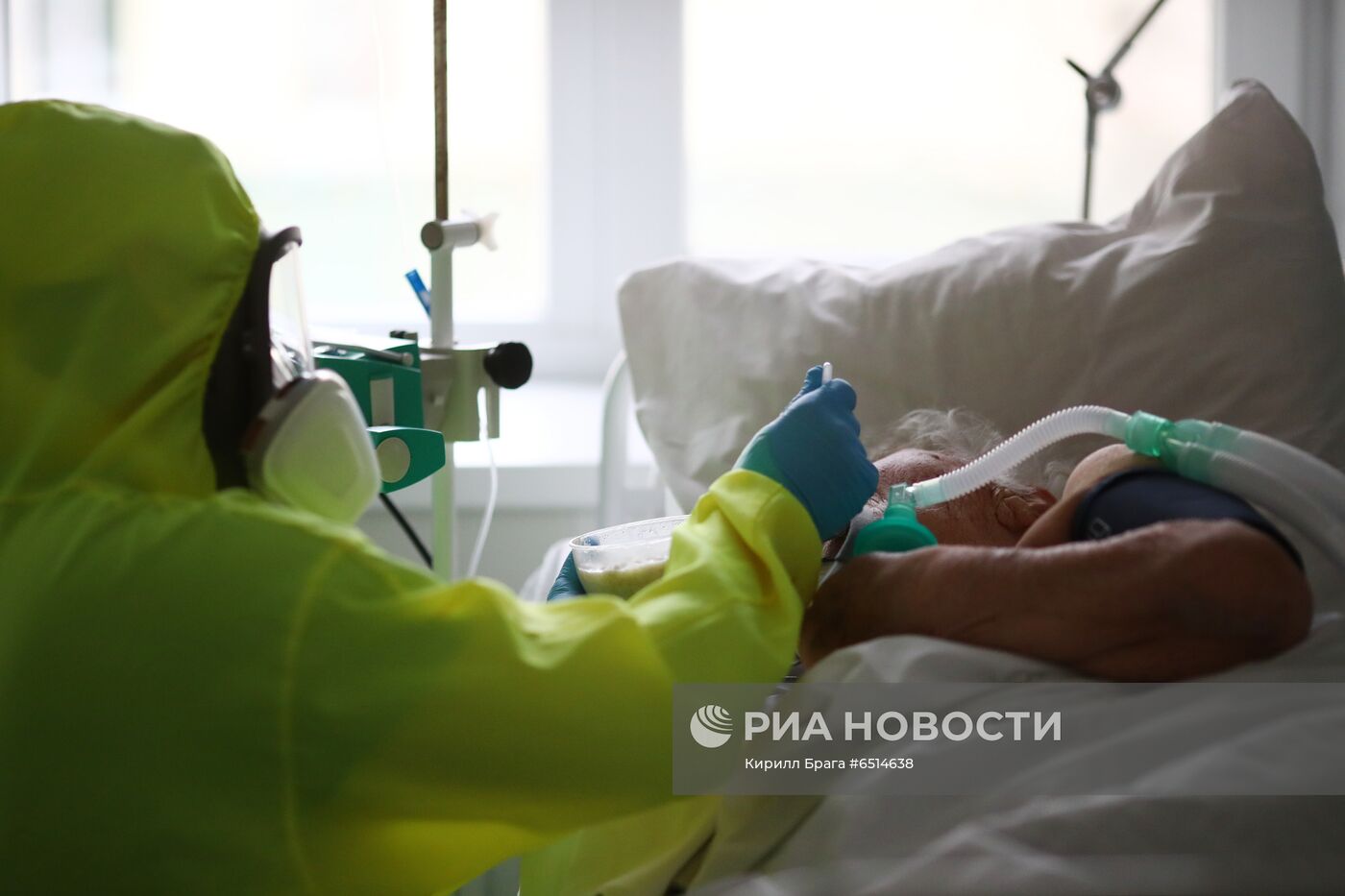 Лечение больных COVID-19 в больнице скорой помощи №7 Волгограда