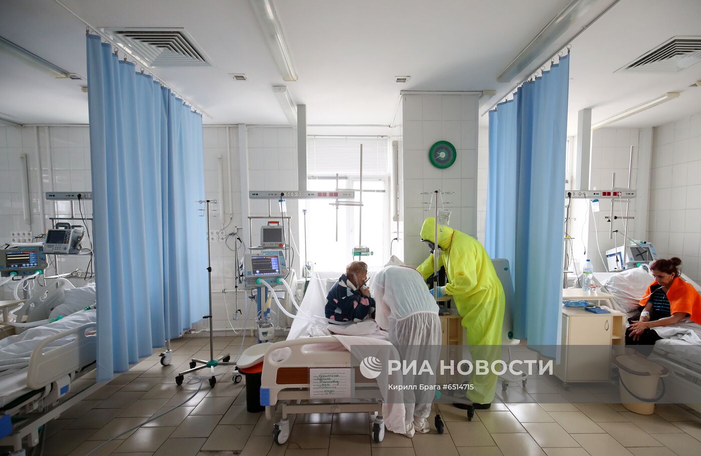 Лечение больных COVID-19 в больнице скорой помощи №7 Волгограда