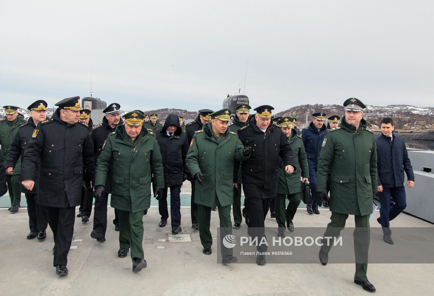 Рабочая поездка С. Шойгу на Северный флот