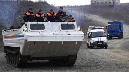 Учения по ликвидации последствий паводков