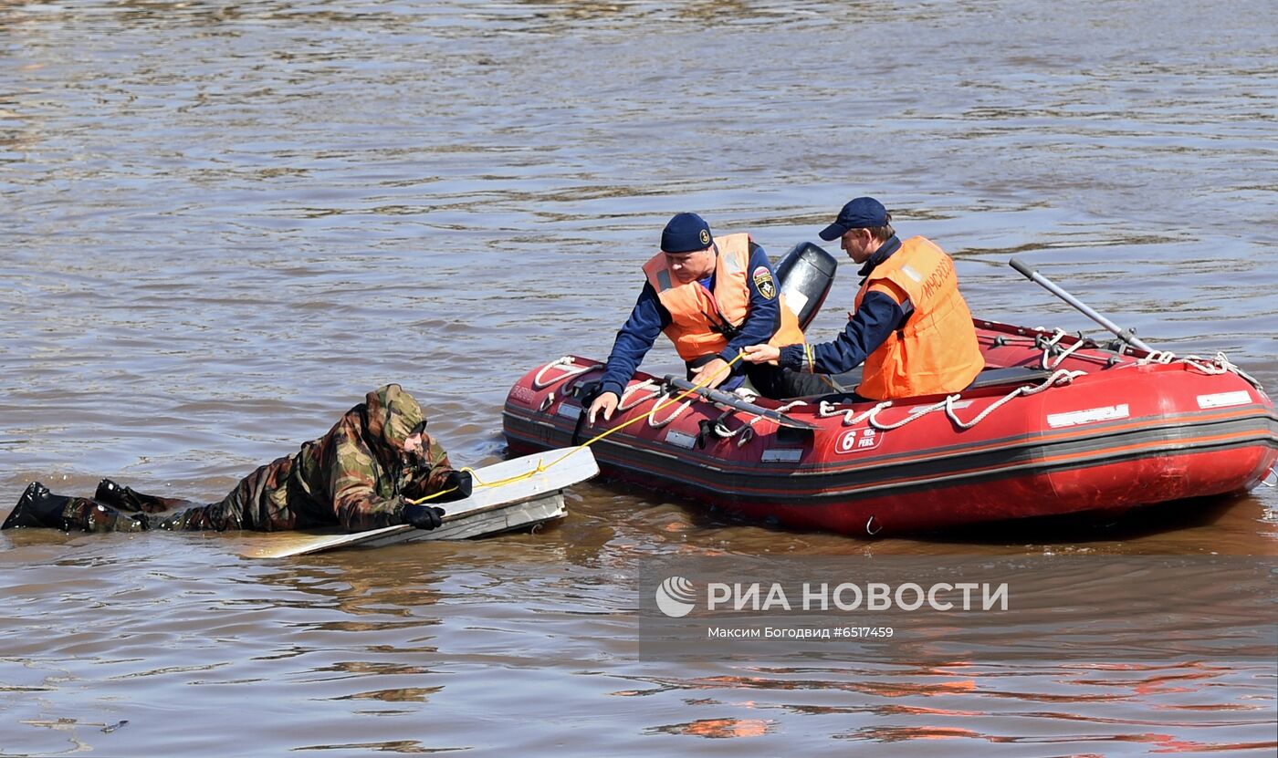 Учения по ликвидации последствий паводков