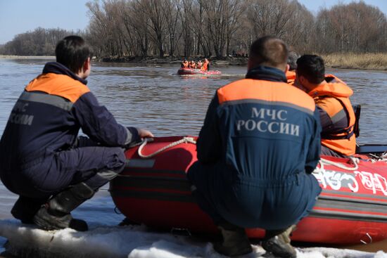 Учения по ликвидации последствий паводков