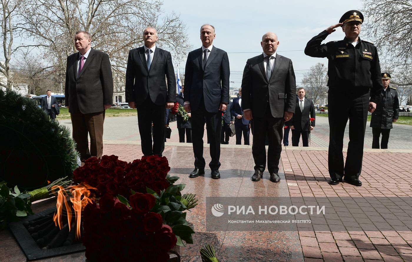 Поездка секретаря Совета безопасности РФ Н. Патрушева в Севастополь