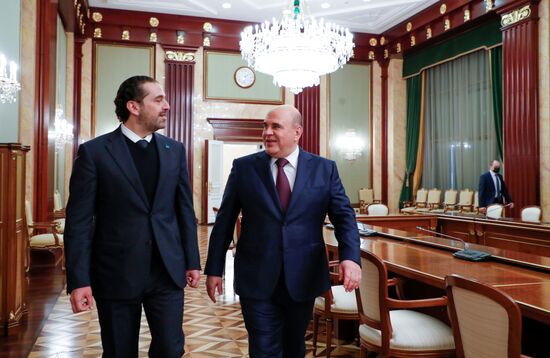 Премьер-министр РФ М. Мишустин встретился с премьер-министром Ливана С. Харири