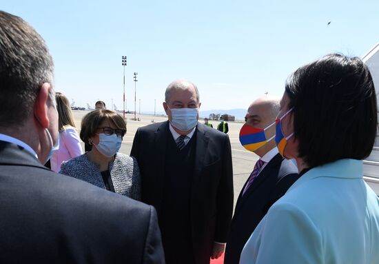 Визит президента Армении А. Саркисяна в Грузию