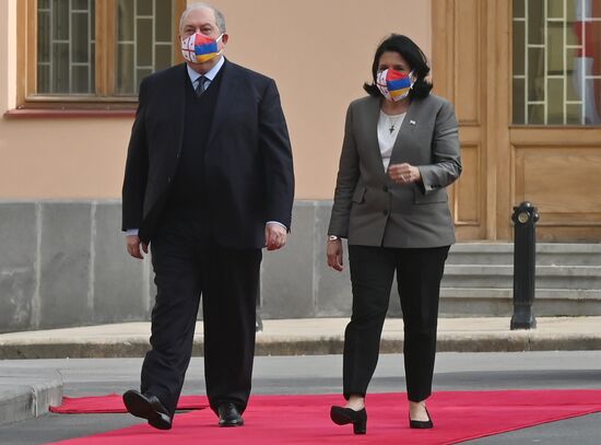 Визит президента Армении А. Саркисяна в Грузию