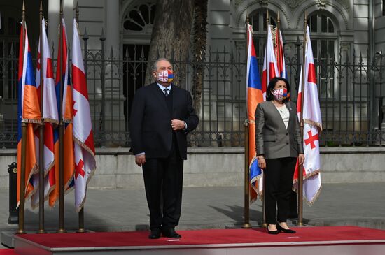 Визит президента Армении А. Саркисяна в Грузию