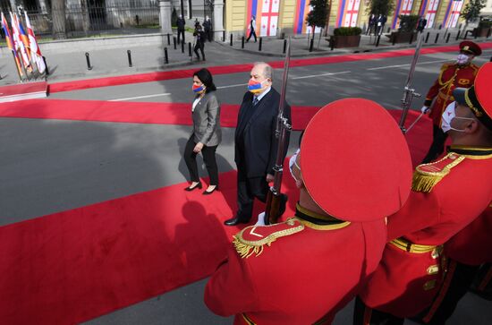 Визит президента Армении А. Саркисяна в Грузию