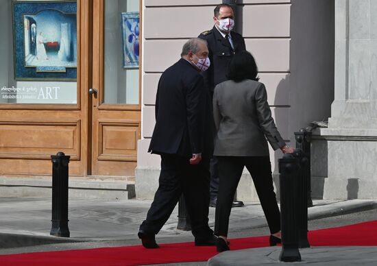 Визит президента Армении А. Саркисяна в Грузию