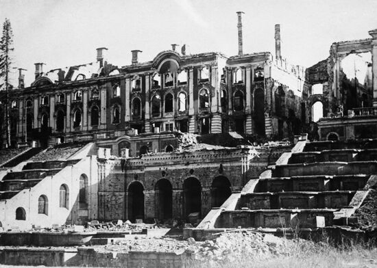 Освобождение Петродворца от фашистско-немецких оккупантов