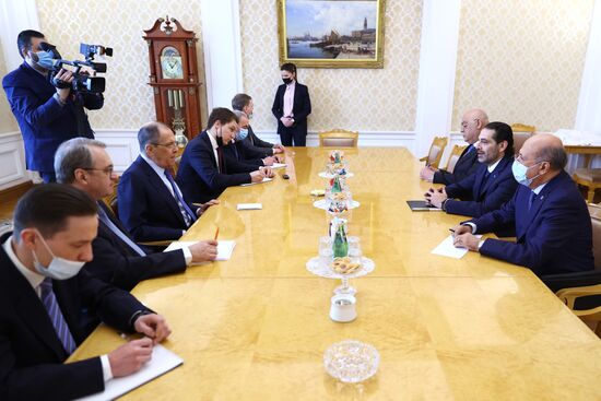 Встреча С. Лаврова с премьер-министром Ливана С. Харири Встреча С. Лаврова с премьер-министром Ливана С. Харири