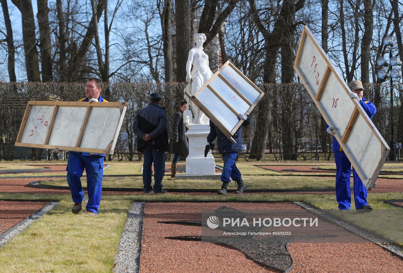 Подготовка к открытию летнего сезона в Царском селе