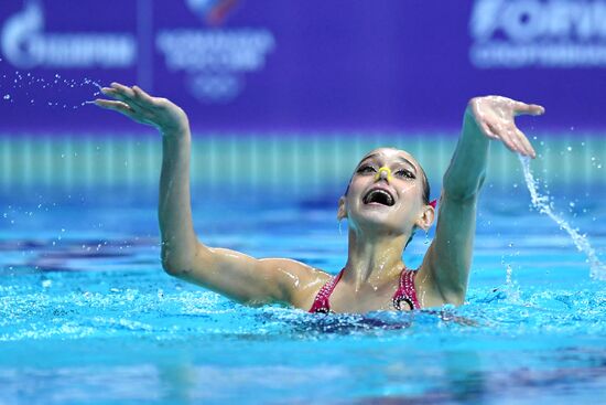 Синхронное плавание. III этап Мировой серии FINA. Соло. Техническая программа