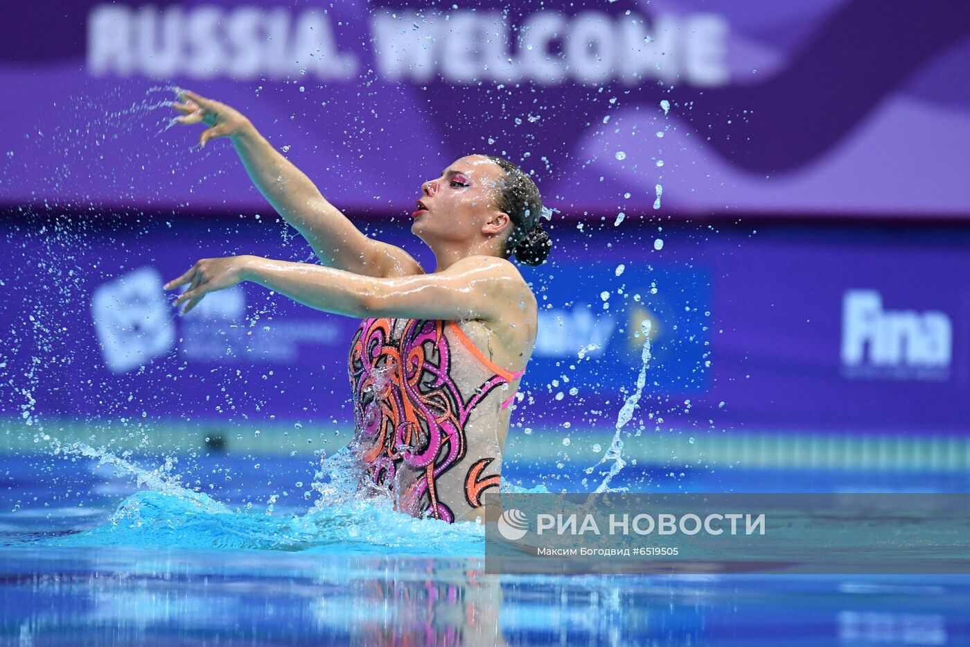 Синхронное плавание. III этап Мировой серии FINA. Соло. Техническая программа