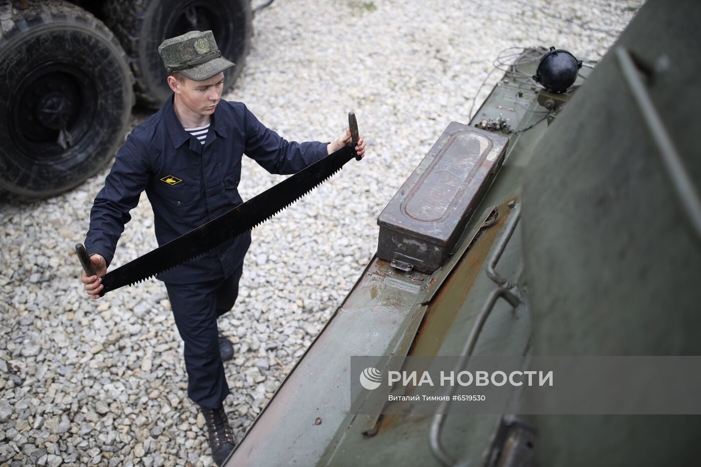 Восстановление танка Т-34 в Новороссийске