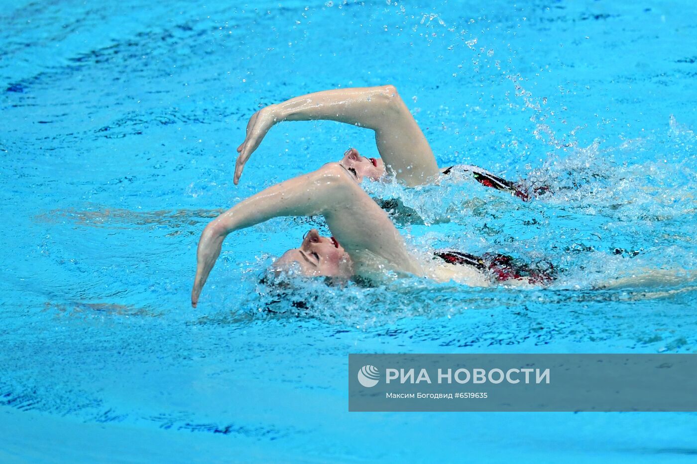 Синхронное плавание. III этап Мировой серии FINA. Дуэт. Техническая программа