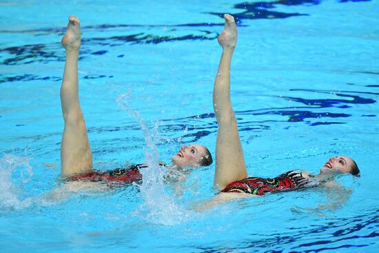 Синхронное плавание. III этап Мировой серии FINA. Дуэт. Техническая программа