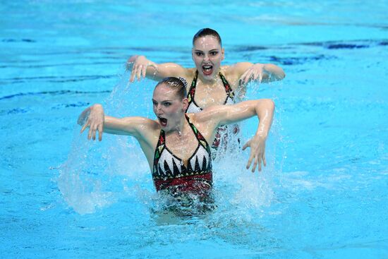 Синхронное плавание. III этап Мировой серии FINA. Дуэт. Техническая программа