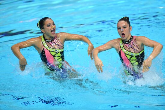 Синхронное плавание. III этап Мировой серии FINA. Дуэт. Техническая программа