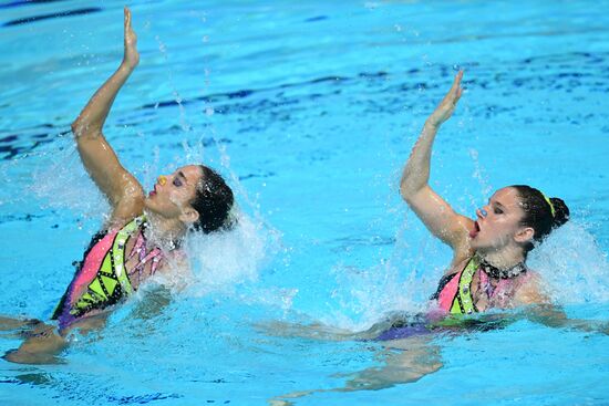 Синхронное плавание. III этап Мировой серии FINA. Дуэт. Техническая программа