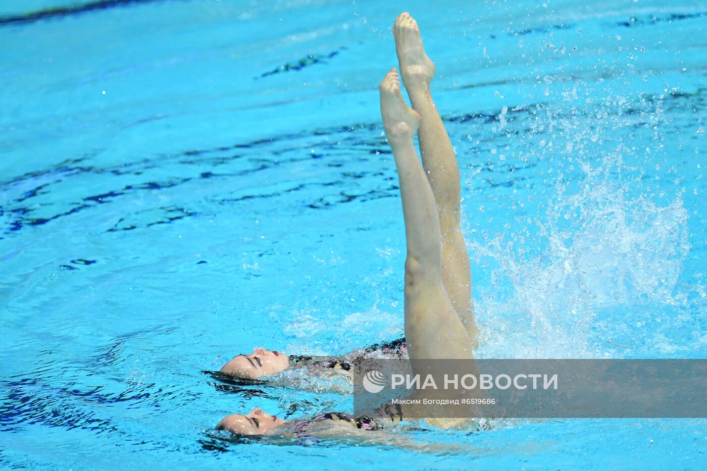 Синхронное плавание. III этап Мировой серии FINA. Дуэт. Техническая программа