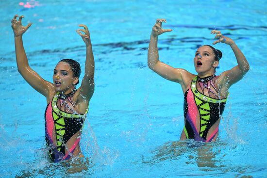 Синхронное плавание. III этап Мировой серии FINA. Дуэт. Техническая программа