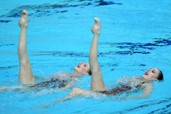 Синхронное плавание. III этап Мировой серии FINA. Дуэт. Техническая программа
