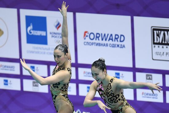 Синхронное плавание. III этап Мировой серии FINA. Дуэт. Техническая программа