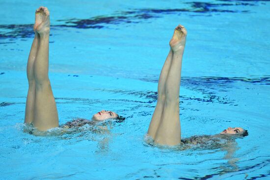 Синхронное плавание. III этап Мировой серии FINA. Дуэт. Техническая программа