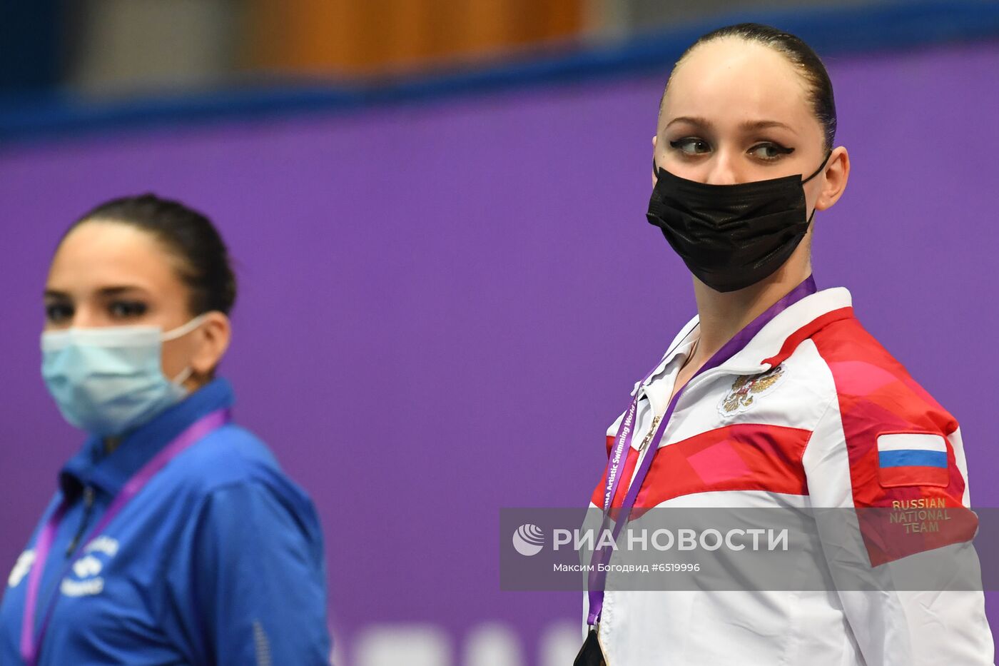 Синхронное плавание. III этап Мировой серии FINA. Церемония награждения