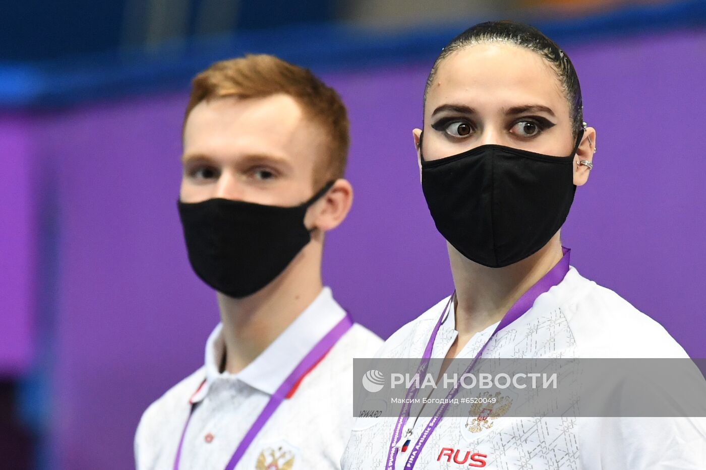 Синхронное плавание. III этап Мировой серии FINA. Церемония награждения