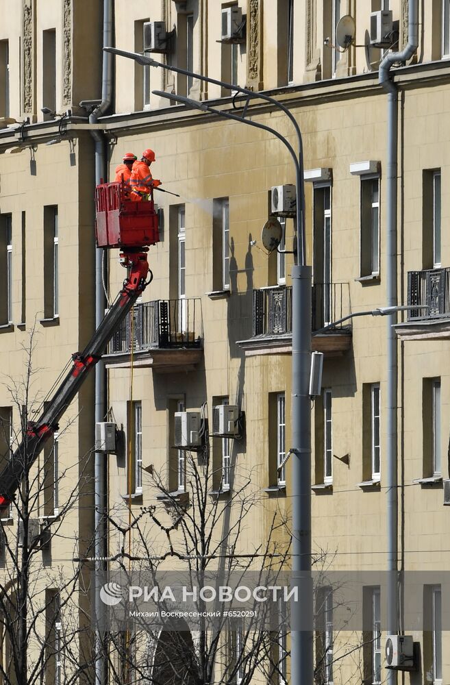 Весеннее благоустройство Москвы