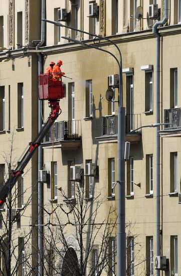 Весеннее благоустройство Москвы