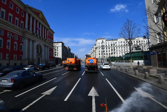 Весеннее благоустройство Москвы