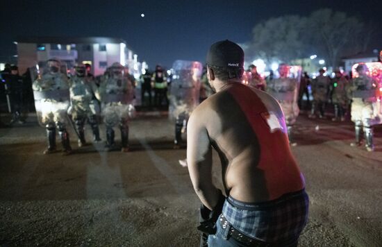 Продолжаются протесты в американском штате Миннесота 