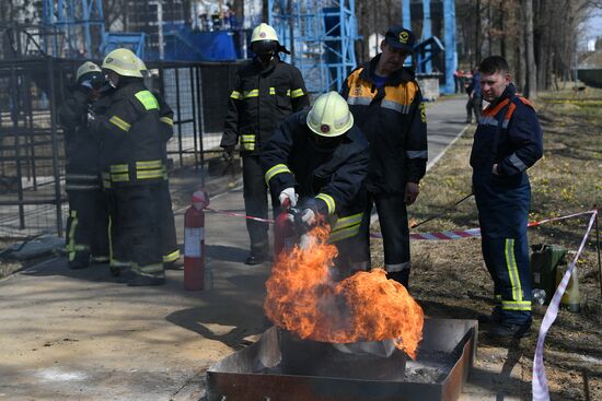 Учебно-тренировочные сборы добровольных пожарных, резервистов и спасателей